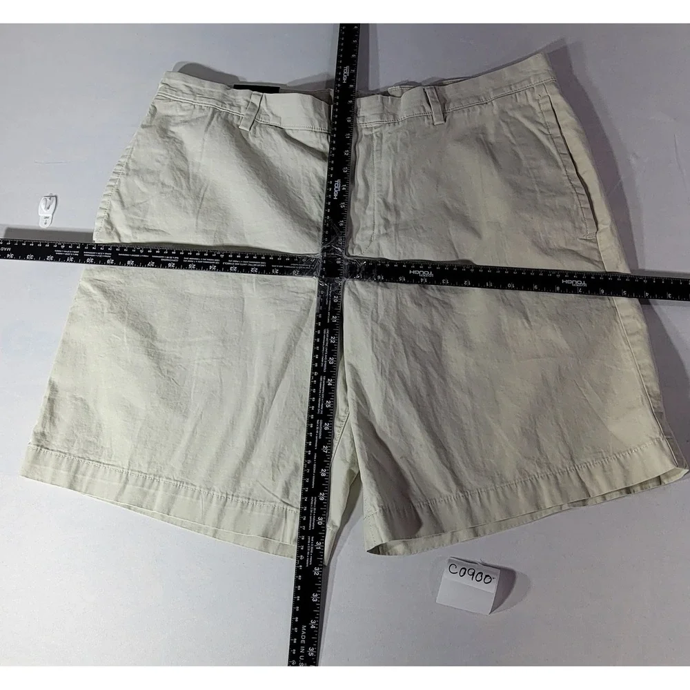 Banana‎ Republic Aiden Slim Fit Chino Shorts Mens 42 Khaki Beige 100% Cotton NWT